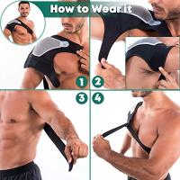 Mantillo De Hombro Ajustable De Neopreno Para Compresión Y Soporte Lumbar Correa De Almohadilla De Hombro Protección De Espalda Para Adultos Mayores De 13 Años - details 3