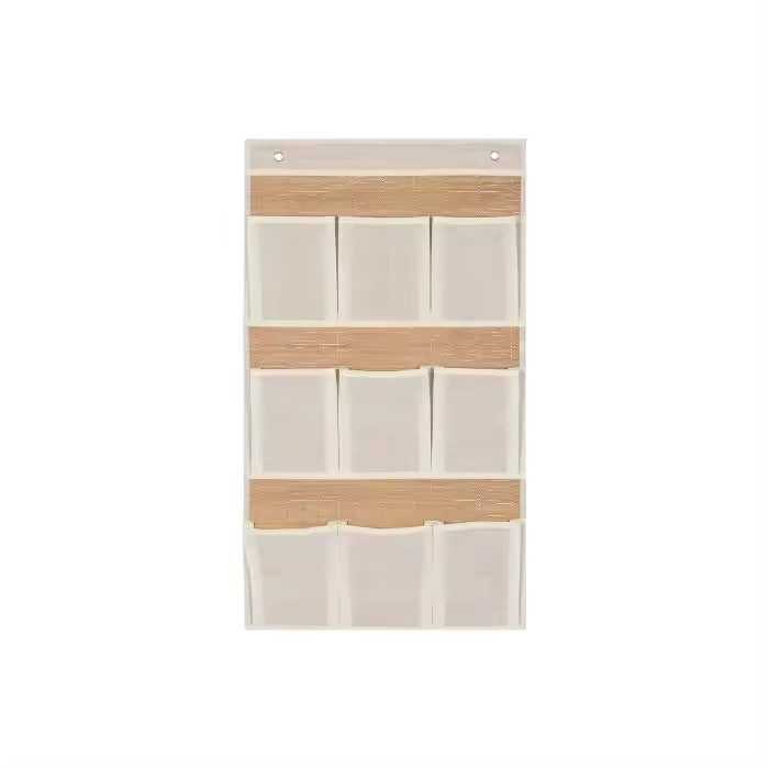 Baños Boutique Organizador de Puerta, Organizador de Armario Colgante, Organizador Colgante con 9 Bolsillos de Malla, Equipado con 2 Ganchos, Adecuado para Organizador de Puerta, Dormitorio, Sala de Estar, Baño - 1