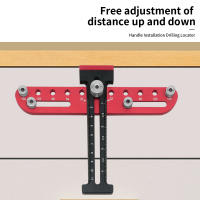 Juego De Herramientas De Carpintería Para Instalación De Manijas Y Pernos En Puertas Y Cajones Plantilla Ajustable De Muebles - details 10