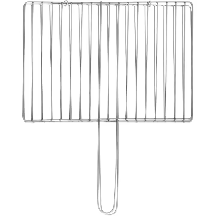 1Pc Fish Grill Basket Grill Basket Stainless Steel Easy Flip Set with Detachable Handles Grilling Fish Meat Vegetable Baskets BBQ Grill Rack - 1