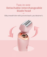 Epilador Eléctrico Para Mujer 2 En 1 Recargable Y a Prueba De Agua Con Doble Cabeza Pelacabello Remover De Cabello Recargable Para Cara Y Cuerpo - details 4