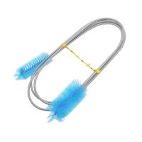 Cepillo De Limpieza Para Acuario Con Cabeza Flexible En Acero Inoxidable Doble Cabeza Para Tubo De Agua Y Aire Limpiador De Tanque De Peces - details 6