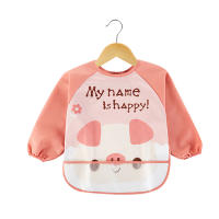 Baberos impermeables de dibujos animados para bebé, delantal de alimentación de manga larga, accesorios para bebé de 0 a 3 años - details 0