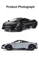 Coche Deportivo a Escala 1:32 765LT Juguete De Metal Con Luz Y Sonido Puertas Abiertas Vehículo Pull Back Regalos Para Niños - details 6