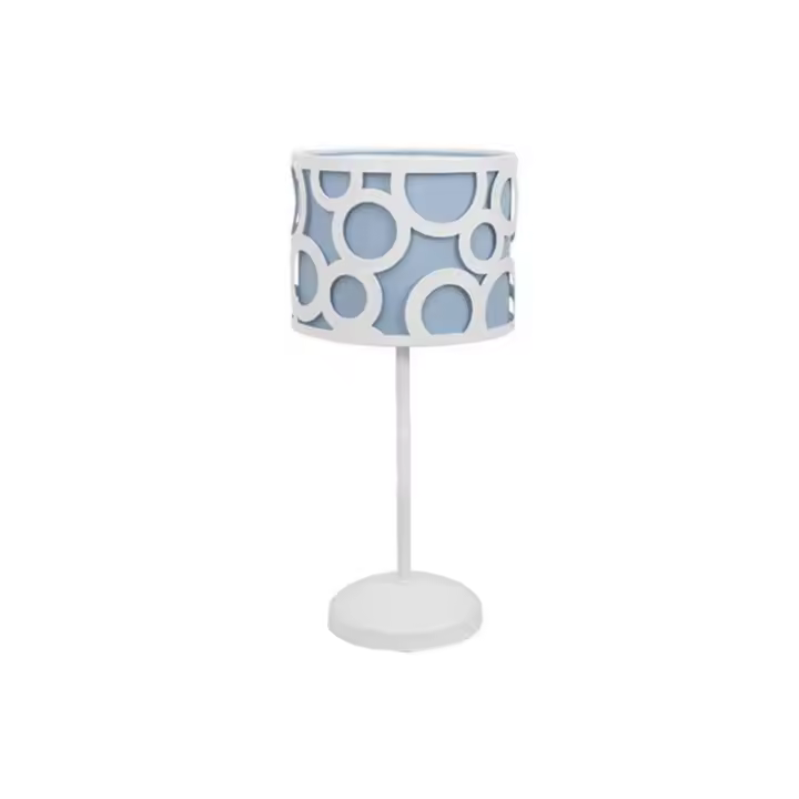 Lámpara de Mesa FABRILAMP Orlando Azul/Blanco 1xe14 34X18X18 - Diseño Moderno - 1