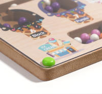 Juego Educativo Montessori De Colores Magnéticos Con Tablero De Laberinto Y Bola Mueble Bebés Para Niños Juguete Sensorial De Madera Para Edad 3-12 Años - details 7