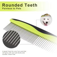 Green Meadow -peine para mascotas, peine quitanudos para perros, aguja de acero - details 2