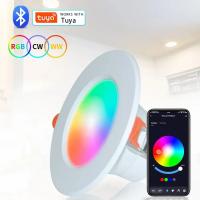 Tuya Inteligente Bluetooth Downlight 10W 15W RGB Control De Color Por Voz Google Home Alexa Luz De Techo Inteligente APP Smart Life AC85-265V - details 3