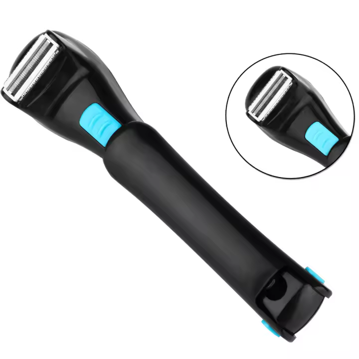 Afeitadora de espalda para hombres: afeitadora corporal eléctrica profesional a batería con brazo extensible ergonómico y plegable, afeitado sin dolor, perfecta para afeitarse la espalda - 1