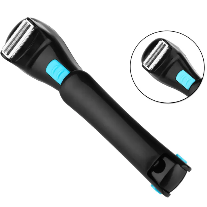 Afeitadora de espalda para hombres: afeitadora corporal eléctrica profesional a batería con brazo extensible ergonómico y plegable, afeitado sin dolor, perfecta para afeitarse la espalda - 1