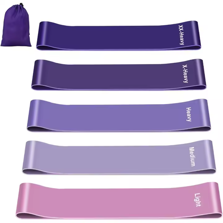 Bandas Elasticas Musculacion [Juego de 5], Correas Elasticas Musculacion Skin-Friendly Gomas Elasticas Musculacion,Bandas Elasticas Fitness with Bolsa Almacenamiento para Pierñas, Glúeos, Brazos,Yoga - 1