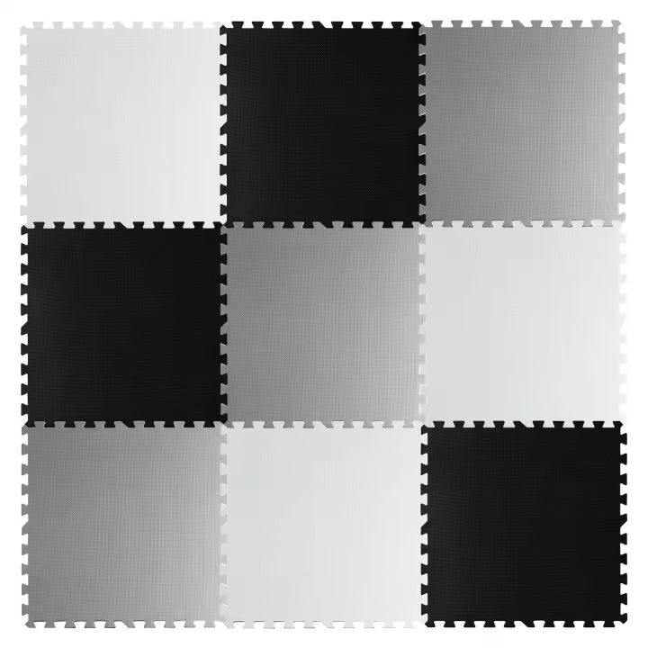 Tapete de espuma grande tipo rompecabezas de tablero de ajedrez Ricokids 180x180cm 9 piezas - 1