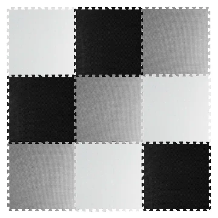 Tapete de espuma grande tipo rompecabezas de tablero de ajedrez Ricokids 180x180cm 9 piezas - 1