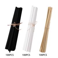 100x Palos De Diffusor De Rotura 20cm Rattan Para Sustitución En Diffusor De Fragancia Adecuado Para Sala De Estar SPA Hogar Cocina Oficina - details 0