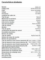 Encimera de gas SAUBER SEGN02 4 zonas coccion ancho 60 cm - details 3