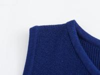 Vestido Elegante Para Mujer TRAFZA De Punto Sólido Con Cuello Redondo Sin Mangas Slim Midi Con Bolsillos Para Oficina Estilo Lady - details 6