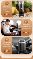 Máquina De Café Expreso Portátil Sin Cable Pequeña Y Recargable Para Viajes Camping RV Senderismo Oficina Capacidad 5-10 Tazas - details 21