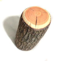 Cojín De Pluma Suave De Diseño De Madera Natural Para Hogar Y Camping Estilo Cilíndrico Cubierta De Peluche Suave 1 Pieza - details 17