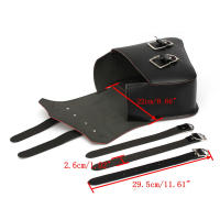 Bolsa De Sillín Para Motocicleta Grande Capacidad Almacenamiento Lateral Para Honda/Yamaha/Suzuki Material PU Cuero - details 2