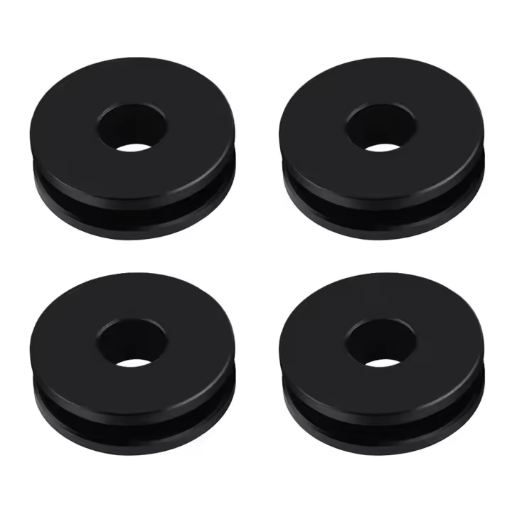 4pcs Goma De Protección Para Pantalla De Moto Compatible Con Heritage Softail Classic Road King Repuesto Desmontable Material POM Tamaño 25x7.5x8.5mm - 1