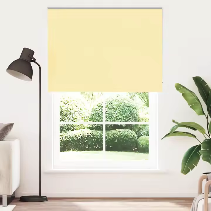 Estor Enrollable Opaco Amarillo 160x230 cm Tela Ancho 156,6 cm - 1