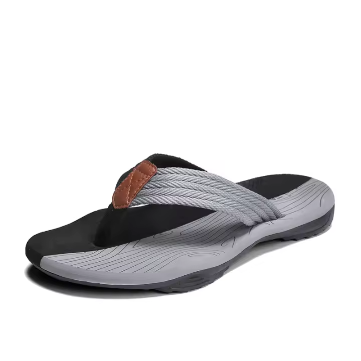 Sandalias De Verano Para Hombres Jumpmore Flip Flops Confortables Y Modernas Tallas 39-45 Material Suave Para Exterior - 1