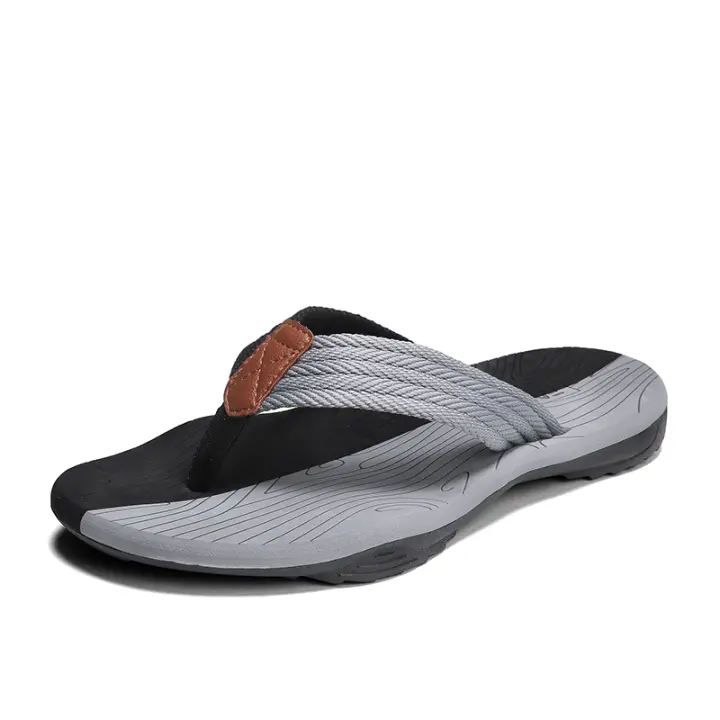 Sandalias De Verano Para Hombres Jumpmore Flip Flops Confortables Y Modernas Tallas 39-45 Material Suave Para Exterior - 1
