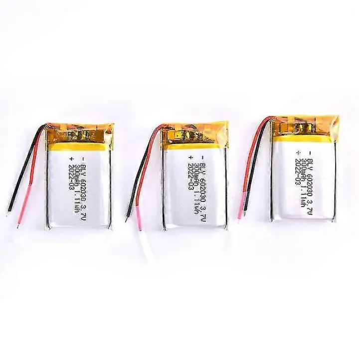 Batería recargable del Li-polímero del Li-ion 602030 de 3,7 V 300mAh - 1