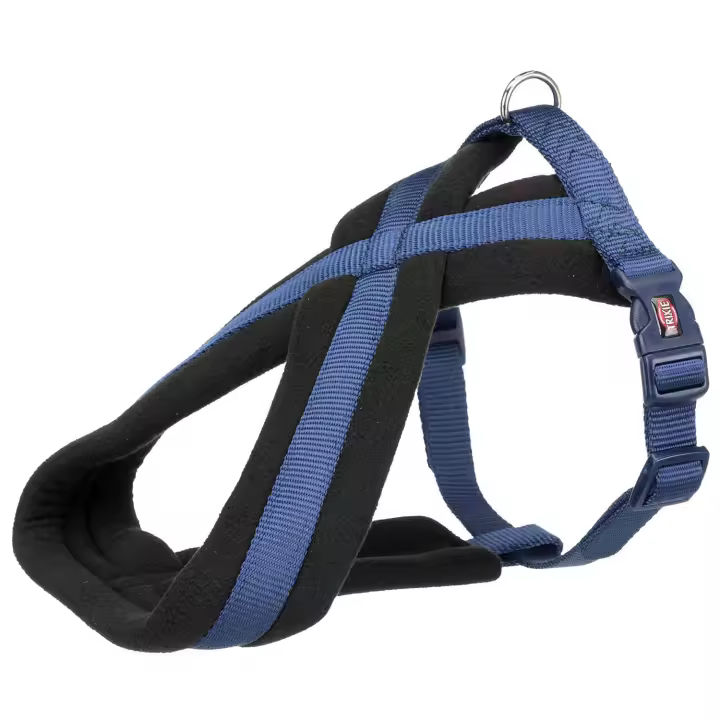 TRIXIE Arnés Confort NEW Premium. M. 45–80cm/25mm. Añil - 1
