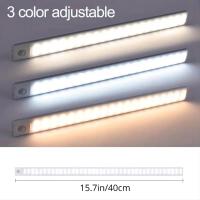 Luz De Armario LED Con Sensor De Movimiento Recargable Por USB Ajustable En Color Tamaño Diferente Disponible Luz De Noche Para Encimera Y Armario - details 11