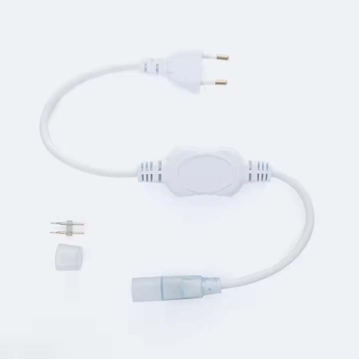 Ledkia Cable Rectificador Tira Neón LED Regulable 220V SFLEX8 Blanco - 1
