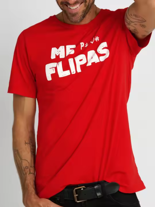Aire retro Camisetas Hombre Marcas Ropa  Camiseta unisex roja -Aire Retro- Me flipas - 1