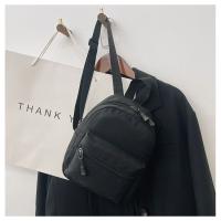 Mochila Mini Para Mujer De Nylon Blanco Estilo Casual Con Bolsillo Exterior Cierre De Cremallera Adecuada Para Escuela Y Viajes - details 15