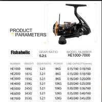 Carrete De Pesca Rooblinos HE Spinning Metal Completo Adecuado Para Aguas Dulces Y Saladas Cualquier Especie De Pescado Manija De Palanca Para Pesca En Río Lago Oceánico Y Montaña - details 6