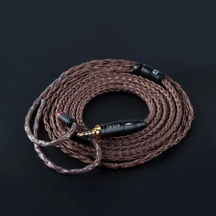 Cable De Auriculares KBEAR Con 16 Núcleos De Cobre Puro 2PIN/MMCX/QDC Conector Para KZ EDX ZSN pro BLON BL-03 KS1 Auriculares - 1