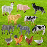 Modelos Miniatura De Animales Muebles Pollo Pato Ganso Vaca Estatua Educativa Juego De Juguetes Para Jardín SandBox Decoración De Hogar - details 5