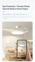 Ventilador de techo retráctil delgado de 48 pulgadas, ventilador de techo de perfil bajo con espectro completo, luz y control remoto, ventilador moderno blanco para comedor, sala de estar y dormitorio, aspas retráctiles, 6 velocidades, regulable, reversib - details 2