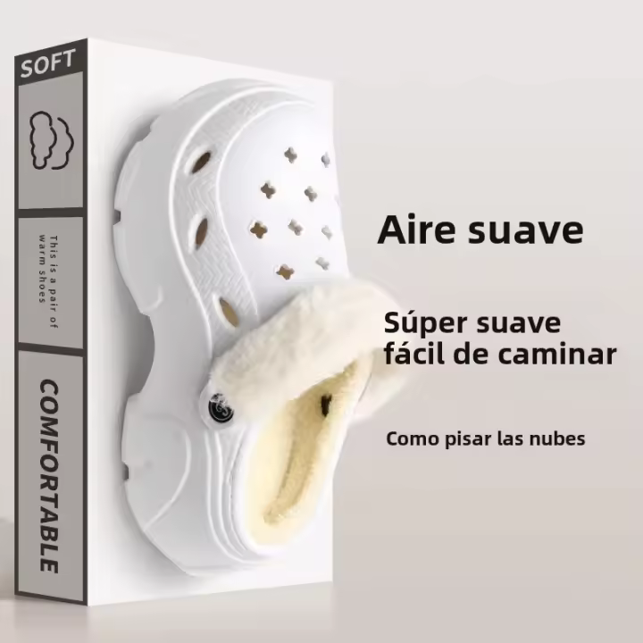 Zapatillas De Algodón Para Mujer Invierno Antideslizante Para Uso Doméstico Y Externo Con Suela Exterior Antideslizante - 1