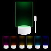 Lámpara Nocturna LED Creativa Con Tablero De Notas Y Pluma Poder USB Regalo Para Niñas Y Amigos Para El Dormitorio - details 1