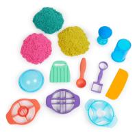 SPIN MASTER - KINETIC SAND - ARENA MÁGICA - ULTIMATE SANDISFYING - 907g de Arena Rosa, Amarilla y Azul - Moldes y Herramientas - Kit Manualidades Niños Juguetes Sensoriales - 6067345 - Juguetes Niños 7 Años + - details 2