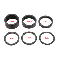 ZTTO 5pcs Separadores De Bicicleta UltraLigeros Fibra De Carbono 1mm/2mm/3mm/5mm/10mm/15mm Goma De Sellado Para Cabeza De Rueda Y Horquilla - details 2
