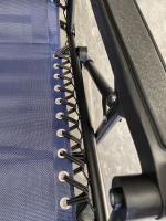 Silla Tumbona Hamaca Plegable Reclinable de gravedad cero y resistente para Playa, jardín, terraza - Hamaca Multiposiciones de Metal con cojín reposacabeza - Kmt Style - details 1