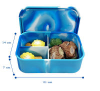 YverLand - Fiambrera infantil para niños y niñas. Lonchera para colegio y guarderia. Lunch box para almuerzo o merienda. Tupperware escolar o para comida de trabajo - details 1