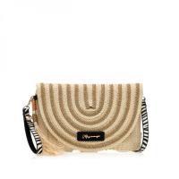 Bolsos sport de mujer MARIAMARE ADISONC58281 CARTERA SOLAPA RAFIA NATURAL 35602 25V - details 1