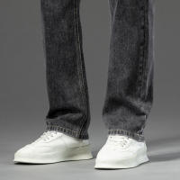 Nuevos Jeans Azules Para Hombre 5 Colores Talla Grande Algodón Elástico Estilo Recto Casual Comercio Pantalones De Denuim De Cintura Alta - details 11