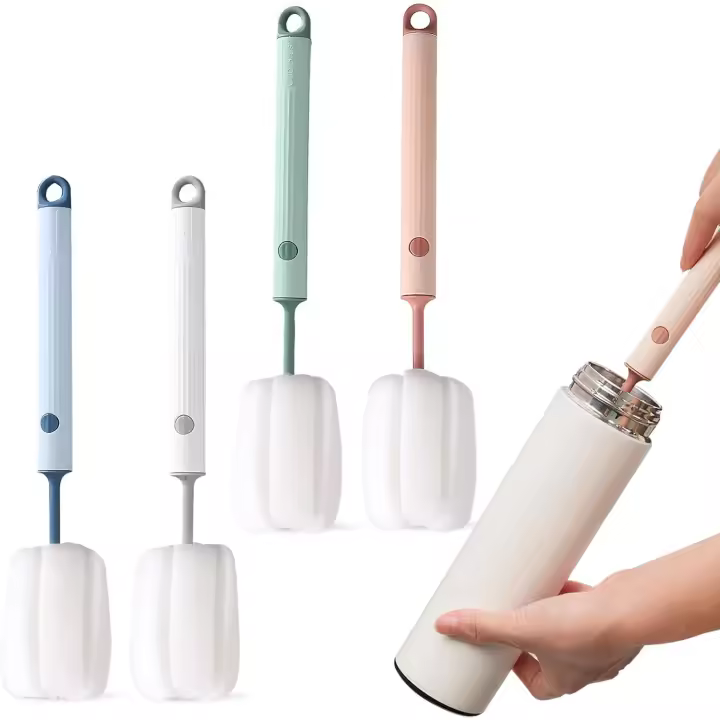 4 Piezas Limpiador Botellas por En, Cuchillo Limpia Biberones with Mango Largo 27cm - 1