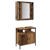 Set de Muebles de Baño de 2 Piezas de Madera Vieja y Madera Ingenierizada - details 1