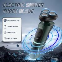 Afeitadora Eléctrica Para Hombres Nueva 2025 Con Hojas Flotantes 3D Recargable USB 1200mAh Diseño Desmontable Y Lavable Impermeable - details 0