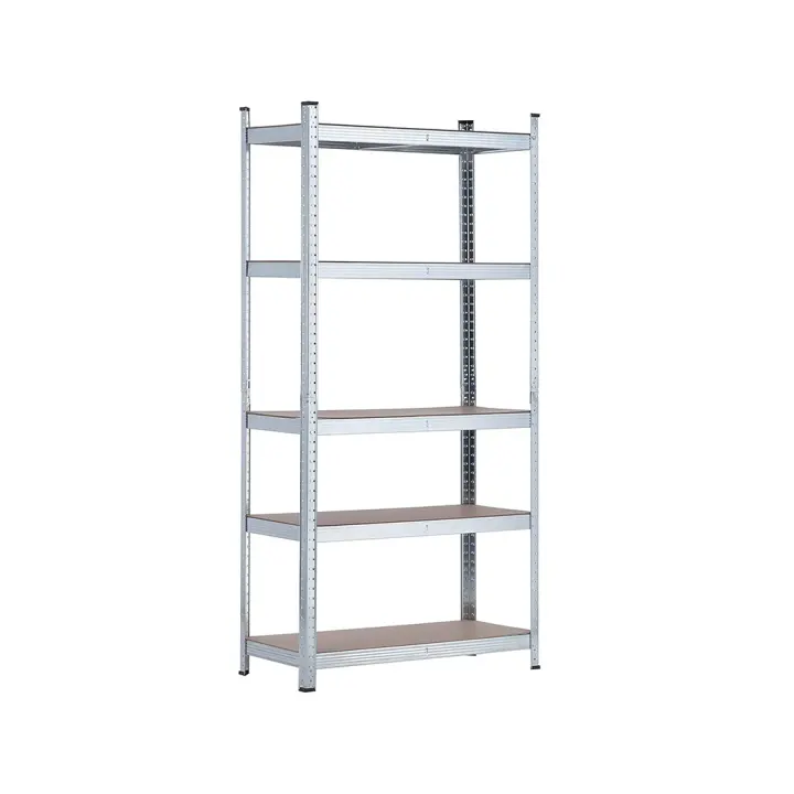 ORION91 - Estantería Metálica Modular Almacenaje 180x90x40cm Acero y MDF Antihumedad, Hogar, Trastero, Garaje, 5 Baldas Ajustables, Cargas Pesadas 875Kg Estantería - SpazioLuzio - 1