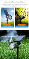 Spotlight Solar LED RGB 18 Luces Impermeable Para Jardín Decoración De Paisaje Camino Y Jardín Luz De Escenario Única Diseño - details 3